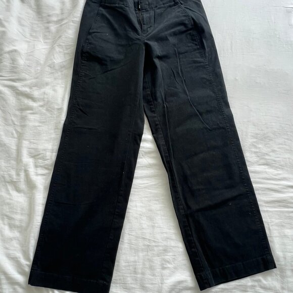 Black wide leg trousers - Picture 1 of 3